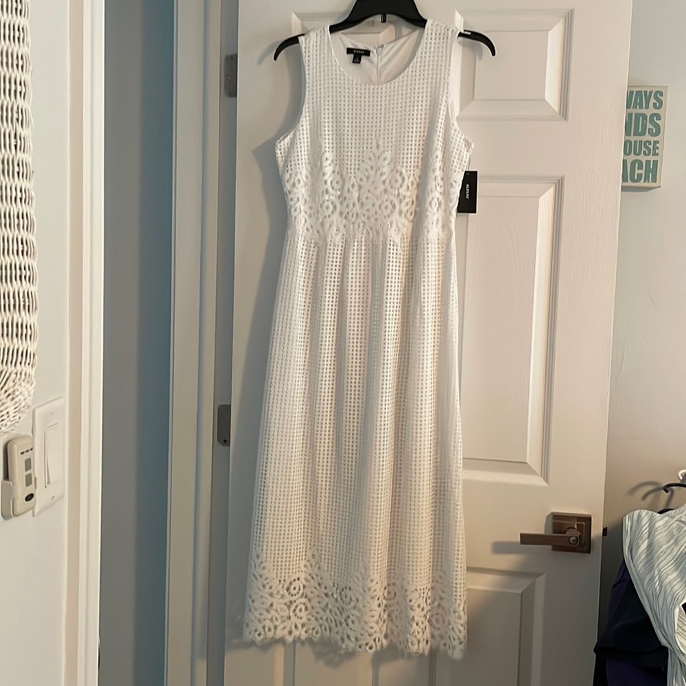 White lace dress